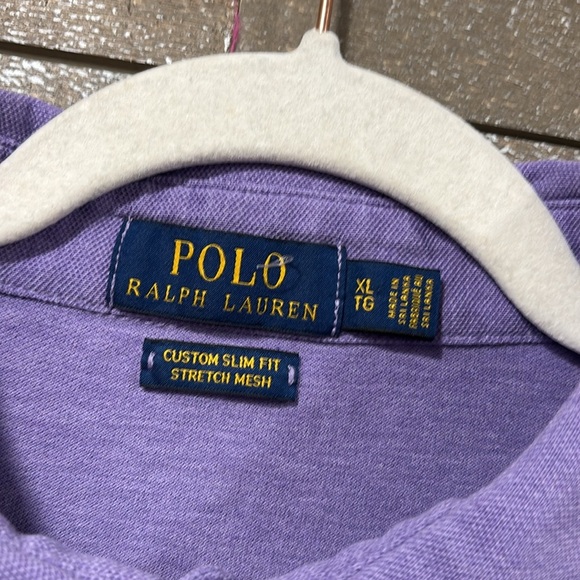 POLO Ralph Lauren long sleeved custom slim fit stretch mesh XL shirt - Picture 2 of 8